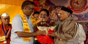 वसई भागवत में पहुंचे राज्यपाल