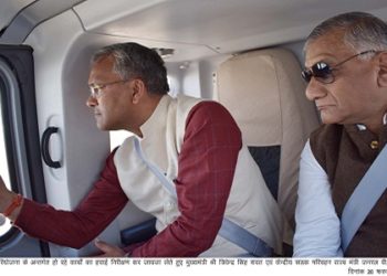 CM ने लिया चारधाम परियोजना के कार्यों का जायजा