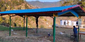 हिंदाव के नारायण मंदिर में बना रैन सेंटर