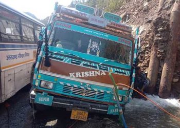 भल्लेगांव बाजार में जाम, जनता परेशान