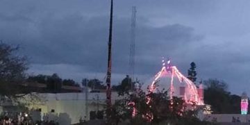 झंडे जी का ध्वज दंड टूटा