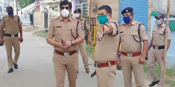 पुलिस अधिकारियों ने लिया एम्स का जायजा
