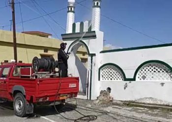 टिहरी की मस्जिद को किया गया सैनेटाइज