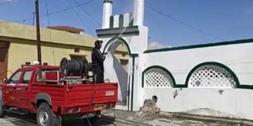 टिहरी की मस्जिद को किया गया सैनेटाइज