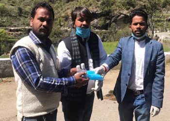 भिलंग पट्टी में हुआ दवा का छिड़काव