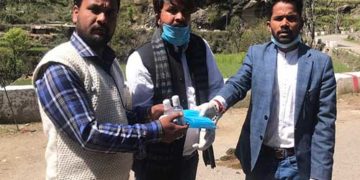 भिलंग पट्टी में हुआ दवा का छिड़काव