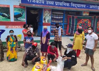 क्वारंटीन सेंटरों में हंस फाउंडेशन की मदद