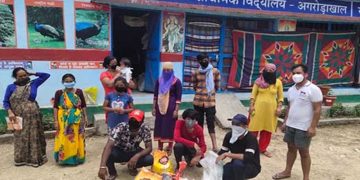 क्वारंटीन सेंटरों में हंस फाउंडेशन की मदद