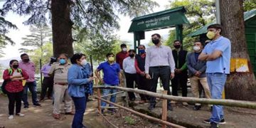 DM ने धनोल्टी में की निर्माण कार्यों की समीक्षा