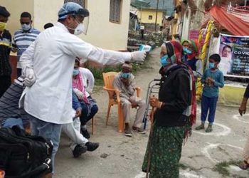 कैलापीर के प्रांगण में लगा स्वास्थ्य शिविर