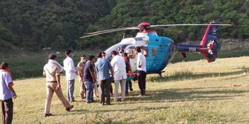 विधायक शक्तिलाल के प्रयास से घायल की हुई एअरलिफ्ट