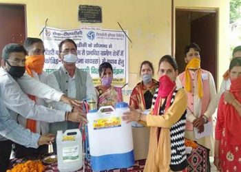 20 ग्राम पंचायतों को सेवा-टीएचडीसी ने दी सामग्री