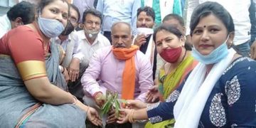 शिक्षामंत्री, जिला पंचायत अध्यक्षा ने ढुंगमंदार में किया पौधरोपण