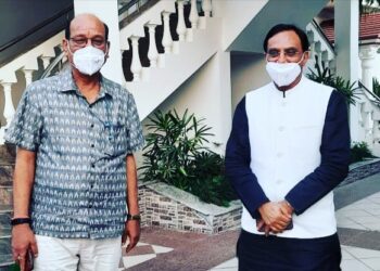 HRD मंत्री  रमेश पोखरियाल निशंक से मिले कृषि मंत्री सुबोध उनियाल