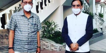 HRD मंत्री  रमेश पोखरियाल निशंक से मिले कृषि मंत्री सुबोध उनियाल