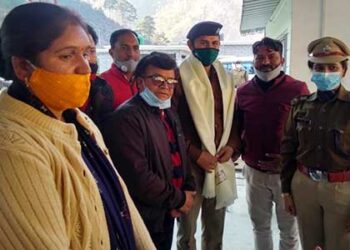 SSP तृप्ति भट्ट ने लिया घनसाली में कानून व्यवस्था का जायजा