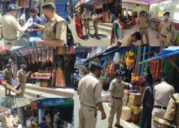 चमोली पुलिस ने गोपेश्वर में चलाया चैकिंग/जागरूकता अभियान