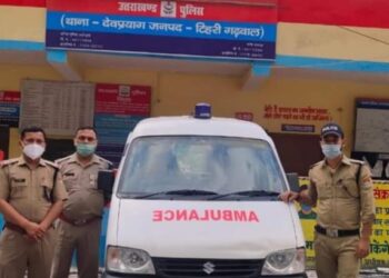 थाना देवप्रयाग द्वारा निशुल्क ऐम्बुलेंस सेवा शुरू