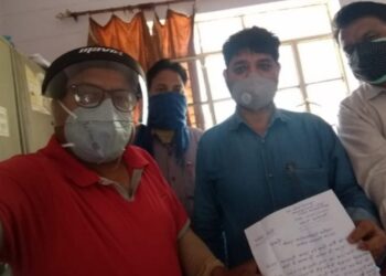 आपदा से आये मलबे को साफ करने SDM को ज्ञापन