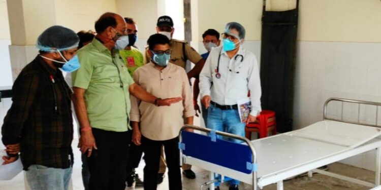 खाड़ी में कोविड सेंटर बनकर तैयार, कबीना मंत्री सुबोध उनियाल ने किया निरीक्षण