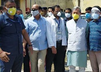 CM ने भागीरथीपुरम कोविड केयर सेंटर का किया निरीक्षण