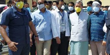 CM ने भागीरथीपुरम कोविड केयर सेंटर का किया निरीक्षण