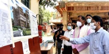 पेयजल मंत्री बिशन सिंह चुफाल ने किया दिल्ली में निर्माणाधीन ‘उत्तराखण्ड निवास’ का निरीक्षण