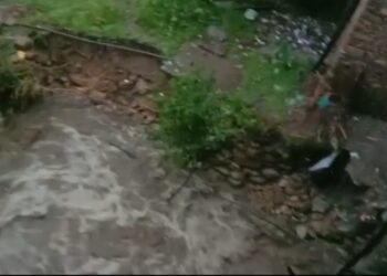 भिलंग क्षेत्र में हुई मूसलाधार बारिश और ओलावृष्टि