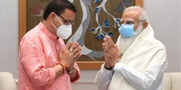 प्रधानमंत्री नरेंद्र मोदी से मिले CM पुष्कर सिंह धामी