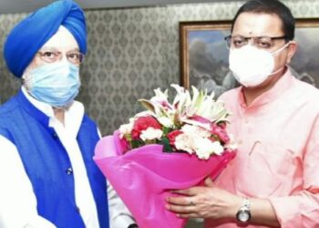 केंद्रीय मंत्री हरदीप पुरी से हुई मुलाकात में मुख्यमंत्री धामी ने रखे कई मुद्दे