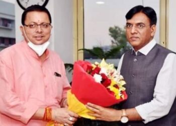 मुख्यमंत्री ने की केंद्रीय स्वास्थ्य मंत्री से भेंट, कुमाऊं में एम्स बनाने की मांग