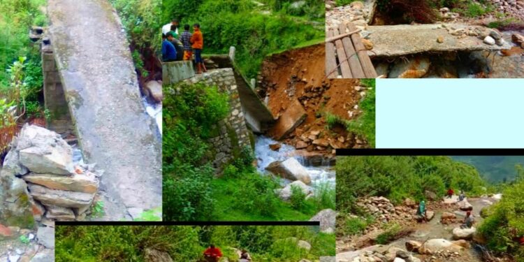 भिलंग के जोगियाडा पुल का पुनर्निर्माण कार्य शुरू