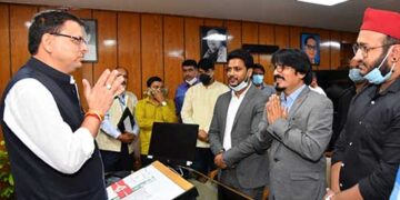 जगजीवन कन्याल के नेतृत्व में मुख्यमंत्री से मिली उत्तराखंड खोज की टीम