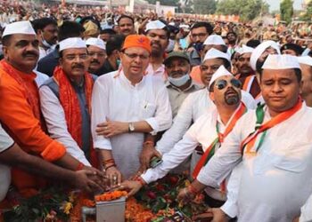 रूद्रपुर में उत्तराखंड के सबसे ऊंचे राष्ट्रध्वज का लोकार्पण