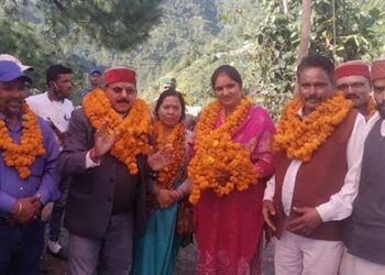 मैगाधार में हुआ 17 ग्राम पंचायतों के कोरोना योद्धाओं का सम्मान