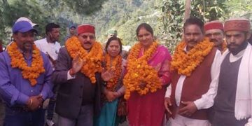 मैगाधार में हुआ 17 ग्राम पंचायतों के कोरोना योद्धाओं का सम्मान