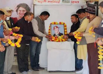 सीडीएस बिपिन रावत सहित देश के योद्धाओं को जिला कांग्रेस कमेटी टिहरी ने दी श्रद्धांजलि
