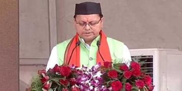 पुष्कर सिंह धामी ने ली उत्तराखंड के मुख्यमंत्री पद की शपथ