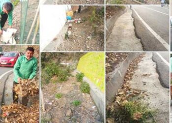 चारधाम यात्रा मार्ग नरेंद्रनगर में चला स्वच्छता अभियान