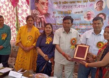 घनसाली में विधायक शक्ति लाल शाह ने किया डा. भीमराव आंबेडकर की मूर्ति का अनावरण