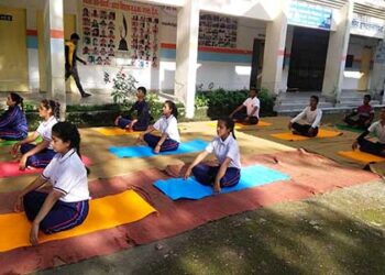 अटल उत्कृष्ट राइका जाजल में मनाया गया योग दिवस