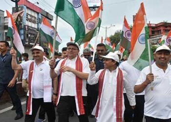 हर घर तिरंगा : गांधी पार्क में निकली प्रभात फेरी