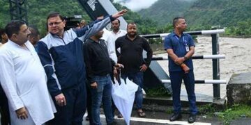 मुख्यमंत्री ने किया कुमाल्डा व आपदा प्रभावित क्षेत्रों का निरीक्षण