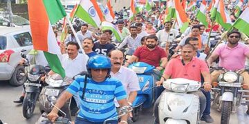 कैबिनेट मंत्री सुबोध उनियाल के नेतृत्व में निकली तिरंगा रैली