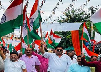 नरेंद्रनगर में हर घर झंडा हर घर तिरंगा रैली