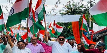 नरेंद्रनगर में हर घर झंडा हर घर तिरंगा रैली