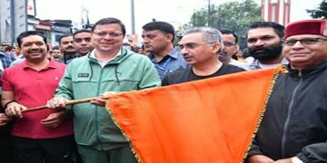 मुख्यमंत्री धामी ने किया संकल्प दौड़ का फ्लैग ऑफ