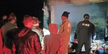 चमियाला के मोटरसाइकिल वर्कशॉप में लगी आग