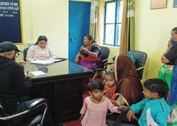 गजा में लगा निशुल्क स्वास्थ्य शिविर