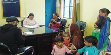 गजा में लगा निशुल्क स्वास्थ्य शिविर